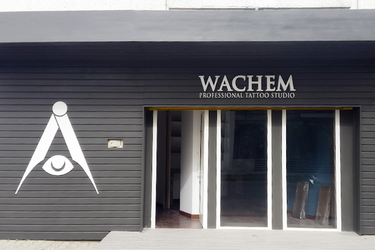 Enseigne en lettres boitier Wachem