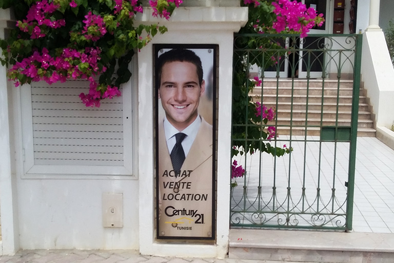 Panneaux publicitaires Century21