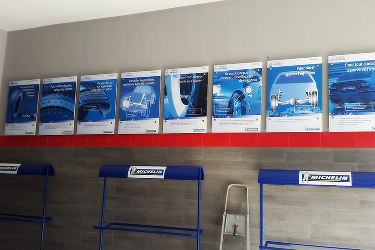 Panneaux d’affichage Michelin