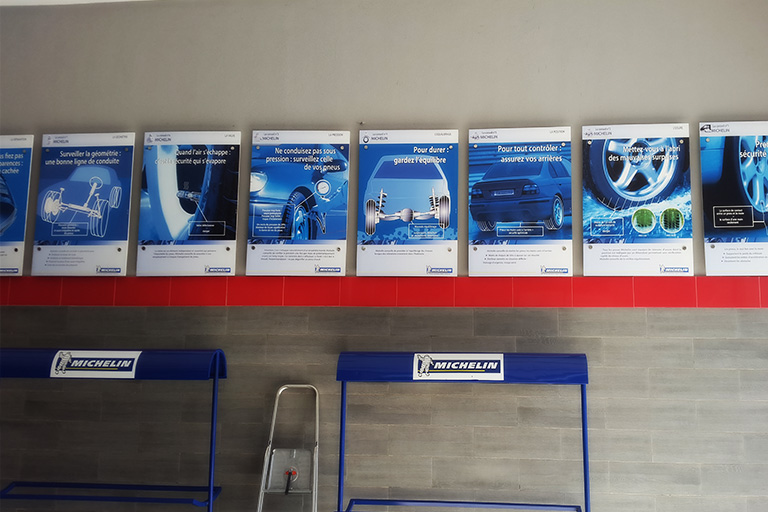 Panneaux d’affichage Michelin