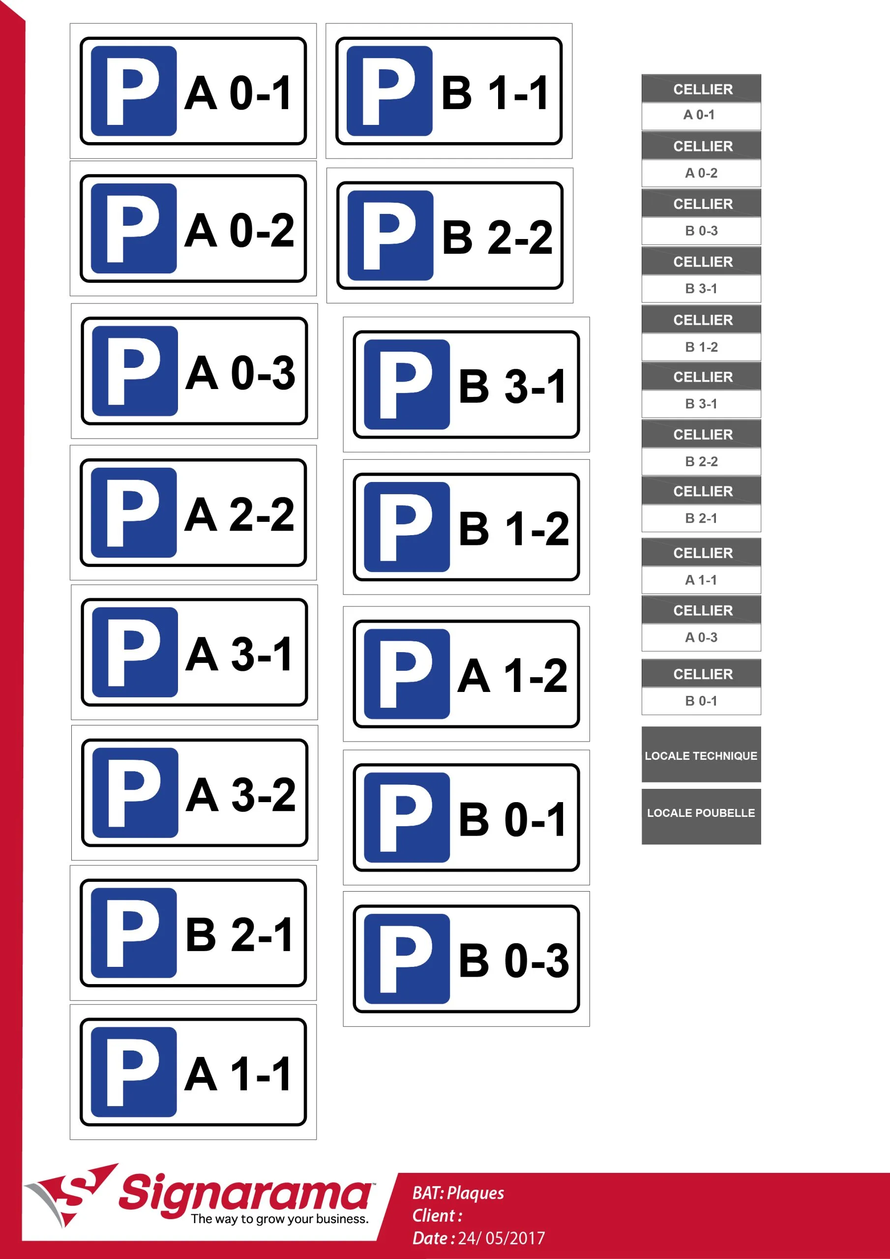 Plaque signalétique